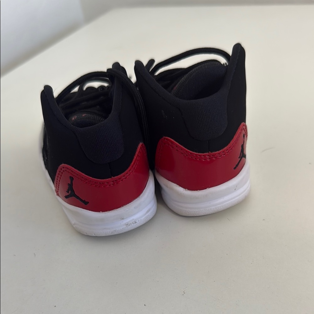 Jordan Black and Red High-Top Sneakers - Picture 3 of 3